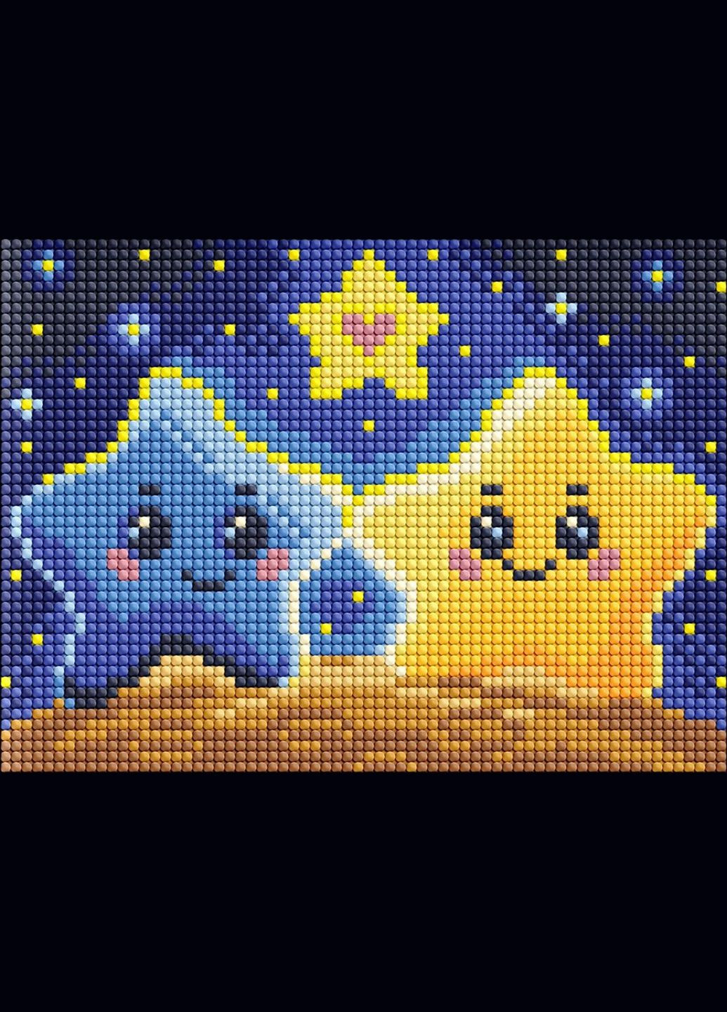 Алмазная мозаика без подрамника Влюбленные звезды Идейка 15 х 20 AMM1040 IDEYKA (354828540)