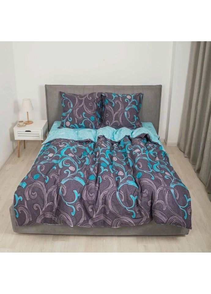 Постільна білизна євро Ранфорс 9844-E 220х200 см Viluta (336327925)