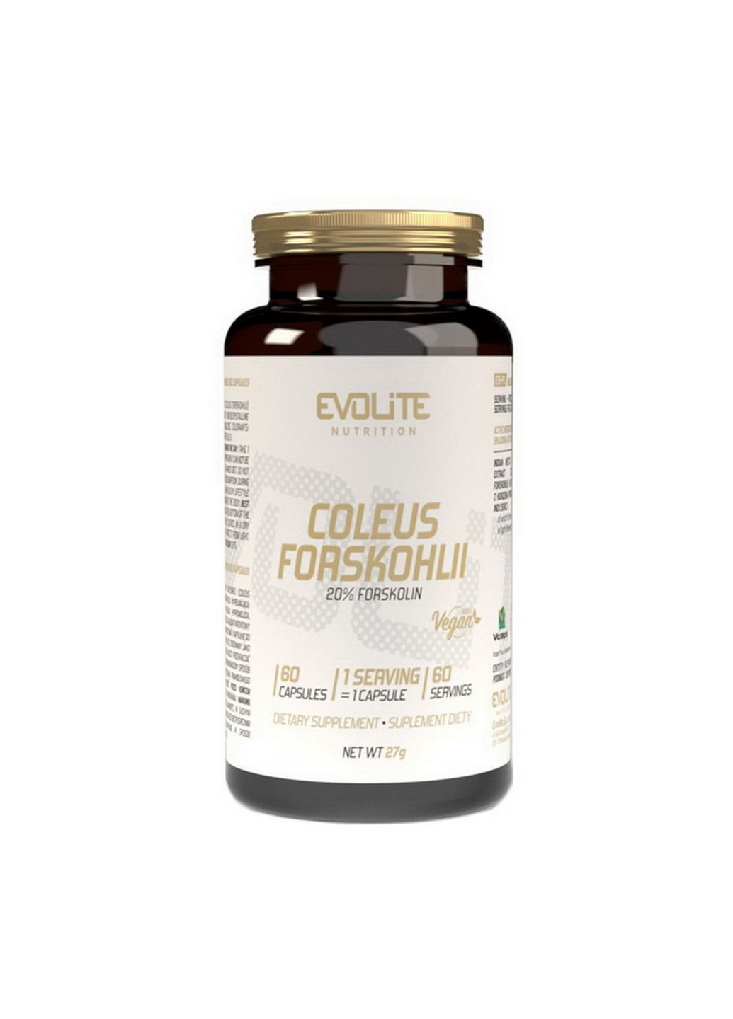 Натуральная добавка Coleus Forskohlii, 60 капсул Evolite Nutrition (293416348)