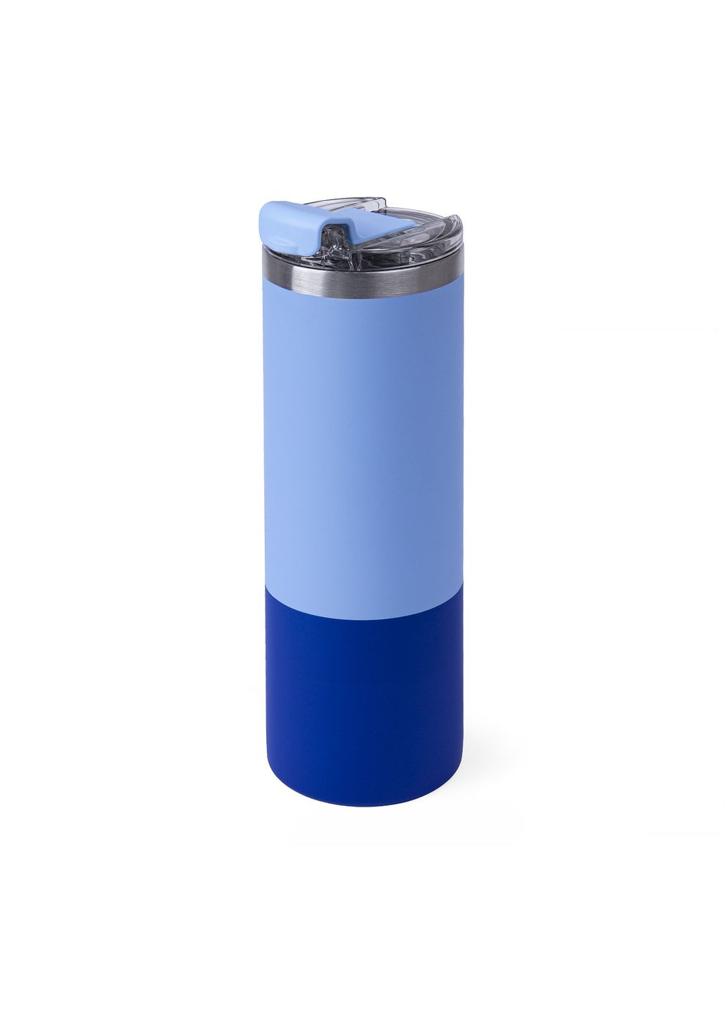 Термокружка из нержавеющей стали с матовым покрытием сине-голубая 500 мл Discover manhattan (280831736)