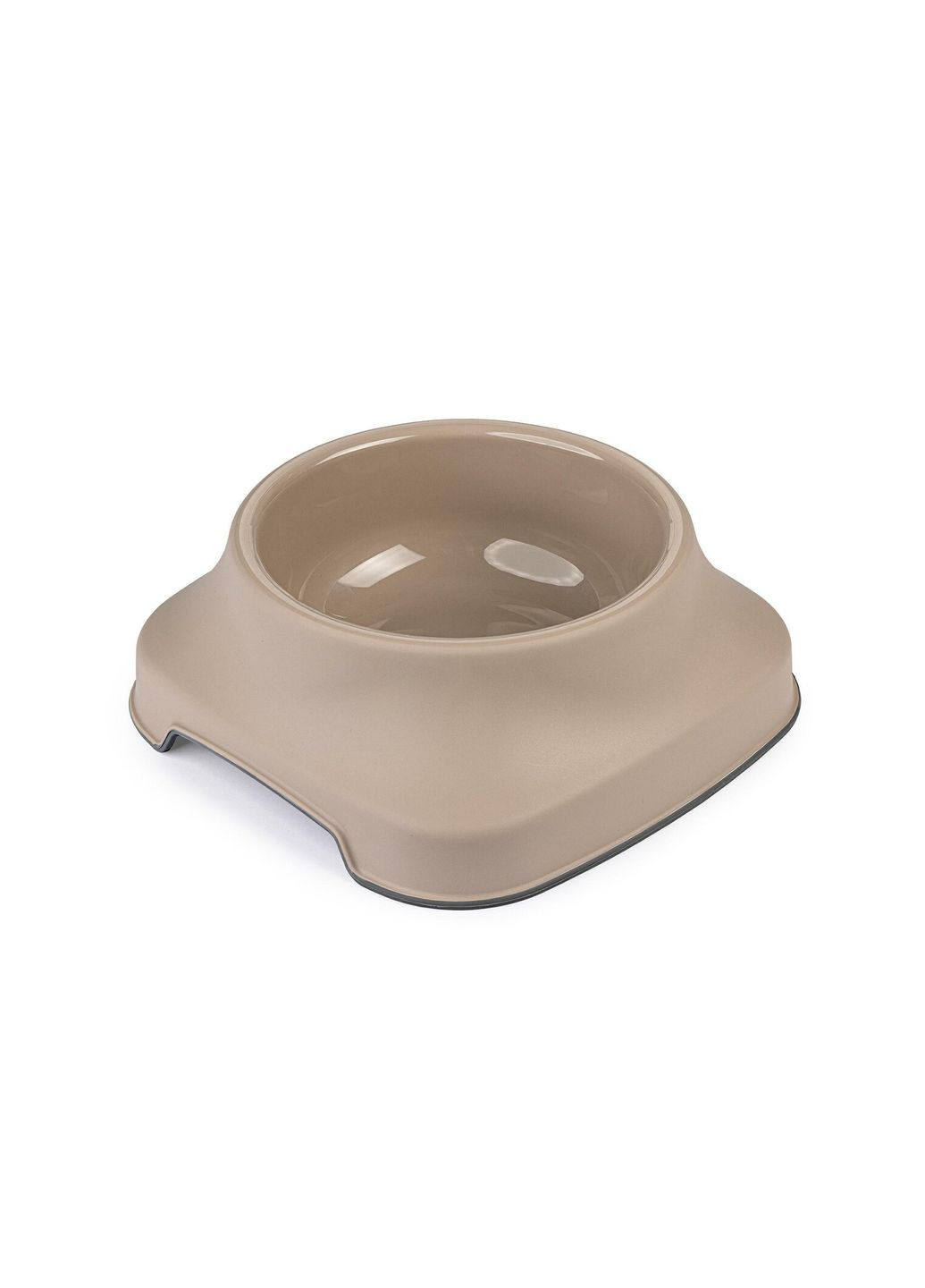 Миска пластиковая GLAM бежевая, 1л Ferplast (353687945)