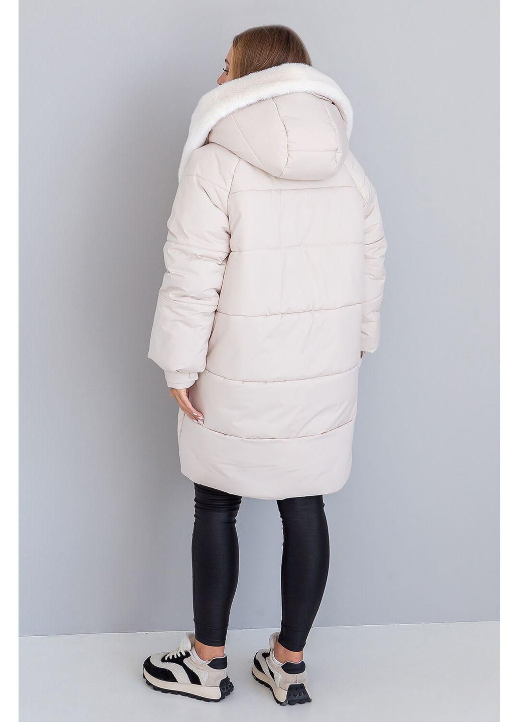 Молочная зимняя зимня куртка фрея MioRichi