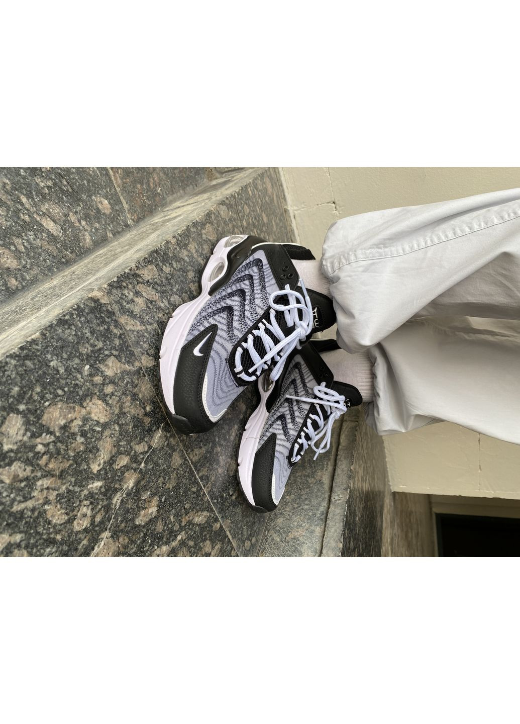 КРОСІВКИ ЖІНОЧІ NIKE AIR MAX TW BLACK / WHITE НАЙК АІР МАКС ТВ No Brand чорні демісезони (367167825)