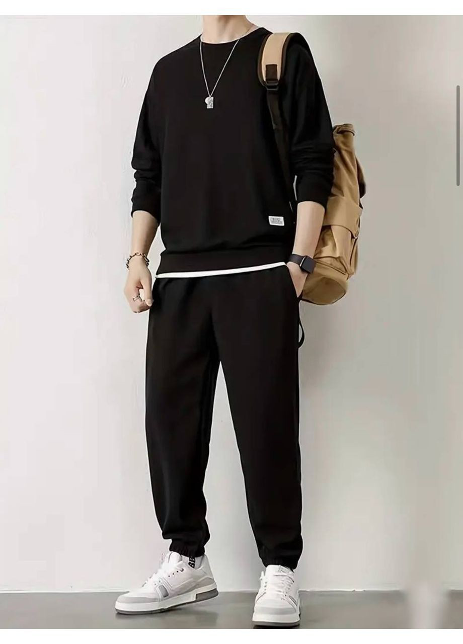 Мужской утепленный спортивный костюм свитшот + брюки MonCher (366218410)