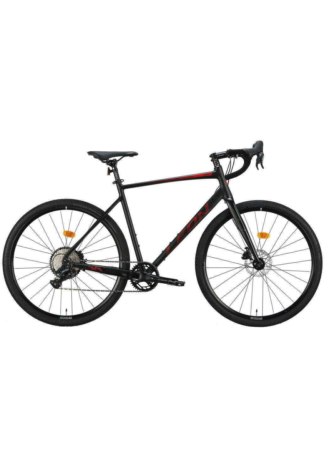 Велосипед алюминий 28" GR-90 HDD рама-L" с красным (матовый) 2024 Leon (369784789)