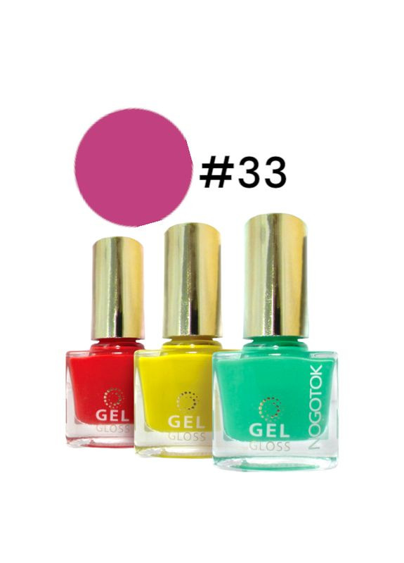 Лак для нігтів 33 Гель Глос 6 мл 5856 Nogotok (340110920)
