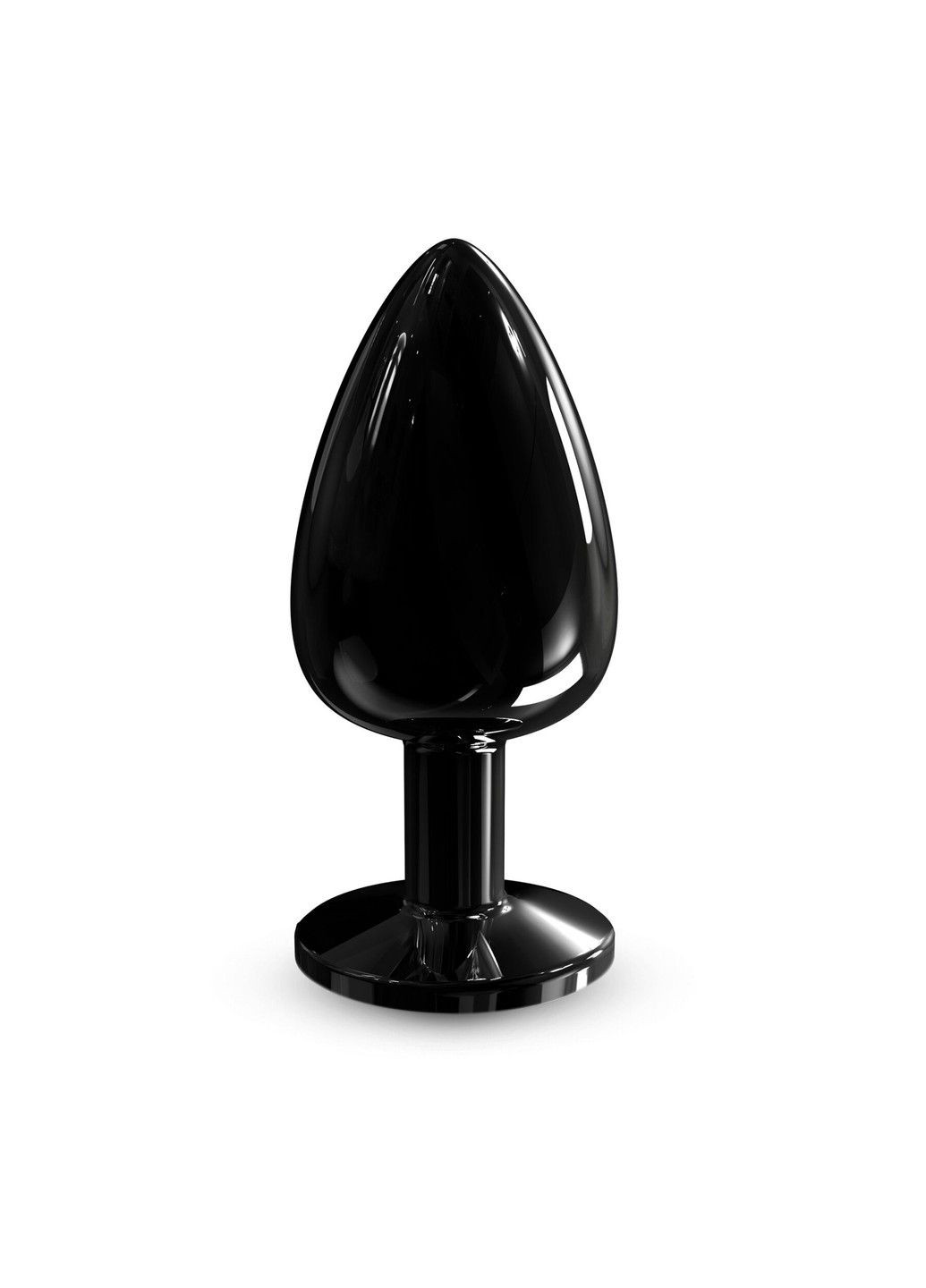 Металева анальна пробка з кристалом Diamond Plug Black L Dorcel (298473433)