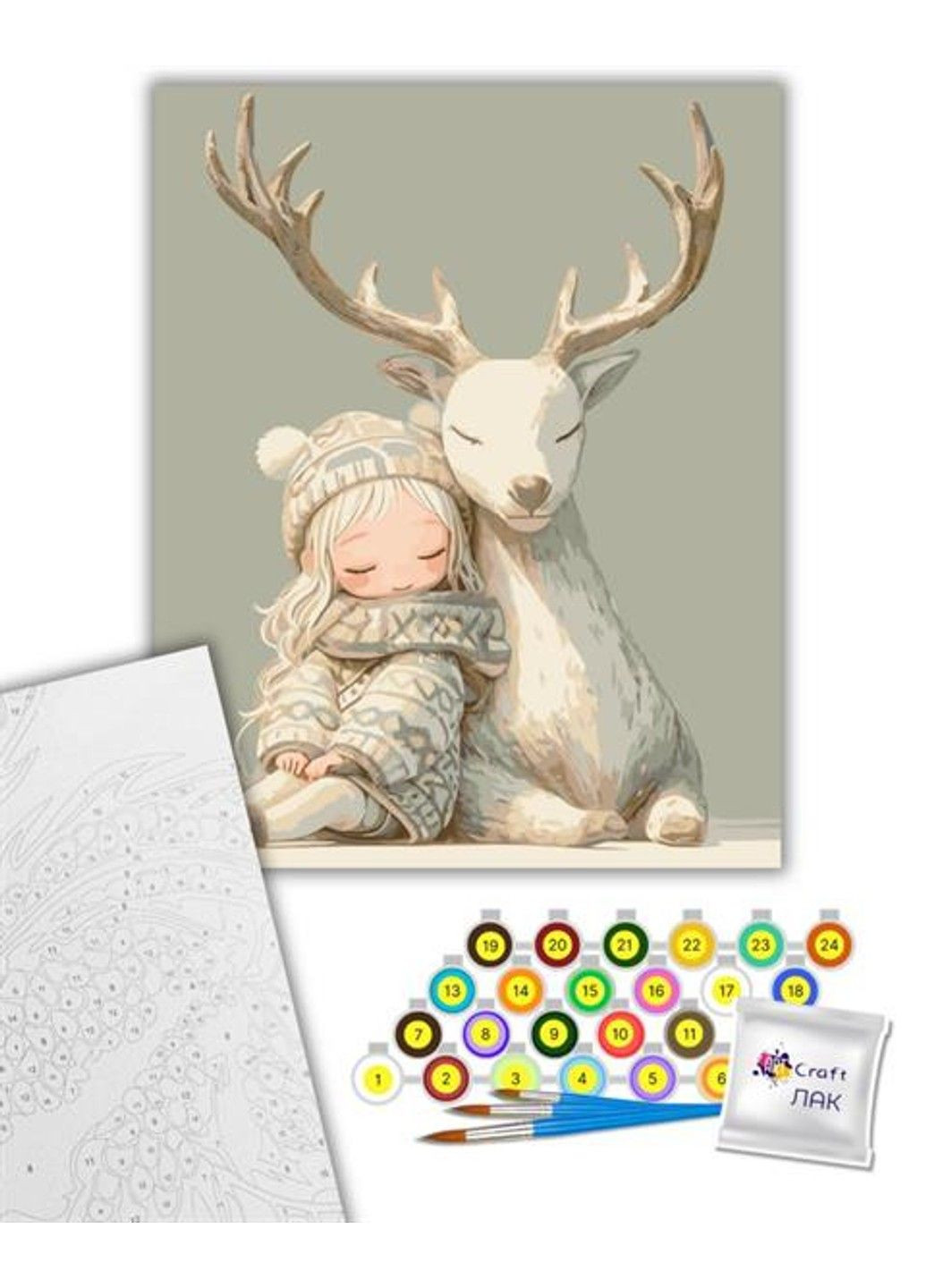 Картина за номерами Поруч з другом 40х50 см (10152-AC) Artcraft (331299836)