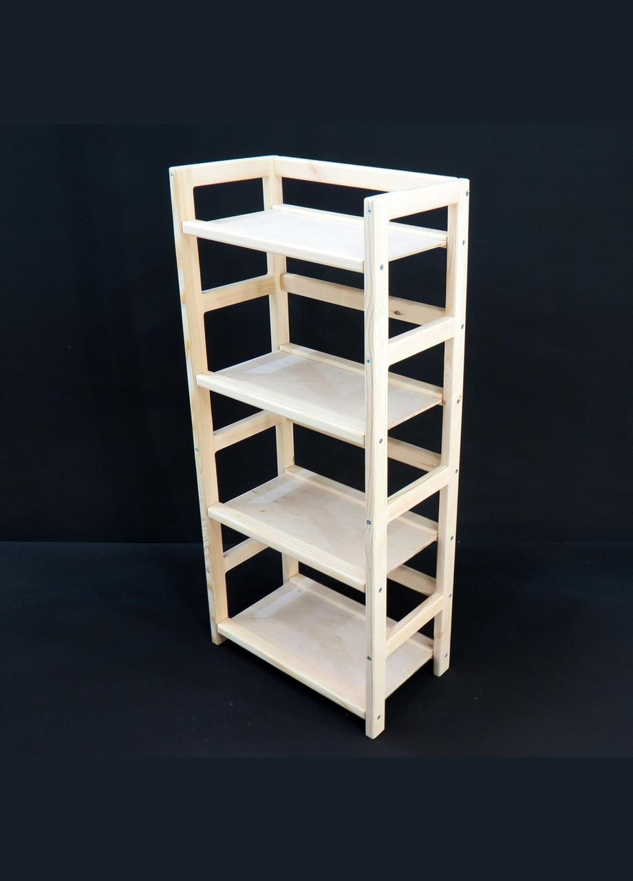 Етажерка розбірна з дерева Лестер 50х25х111 бланже (МЕБ-0020401) No Brand (327845754)