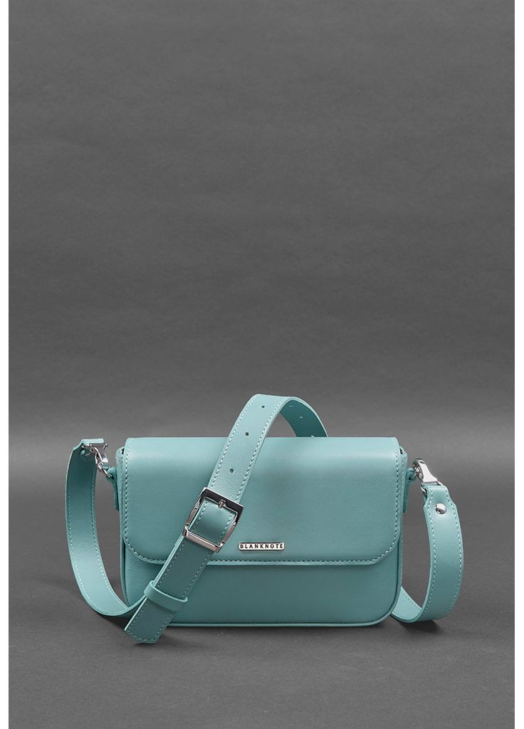 Жіноча шкіряна сумка Mary бірюзова BlankNote (348359367)