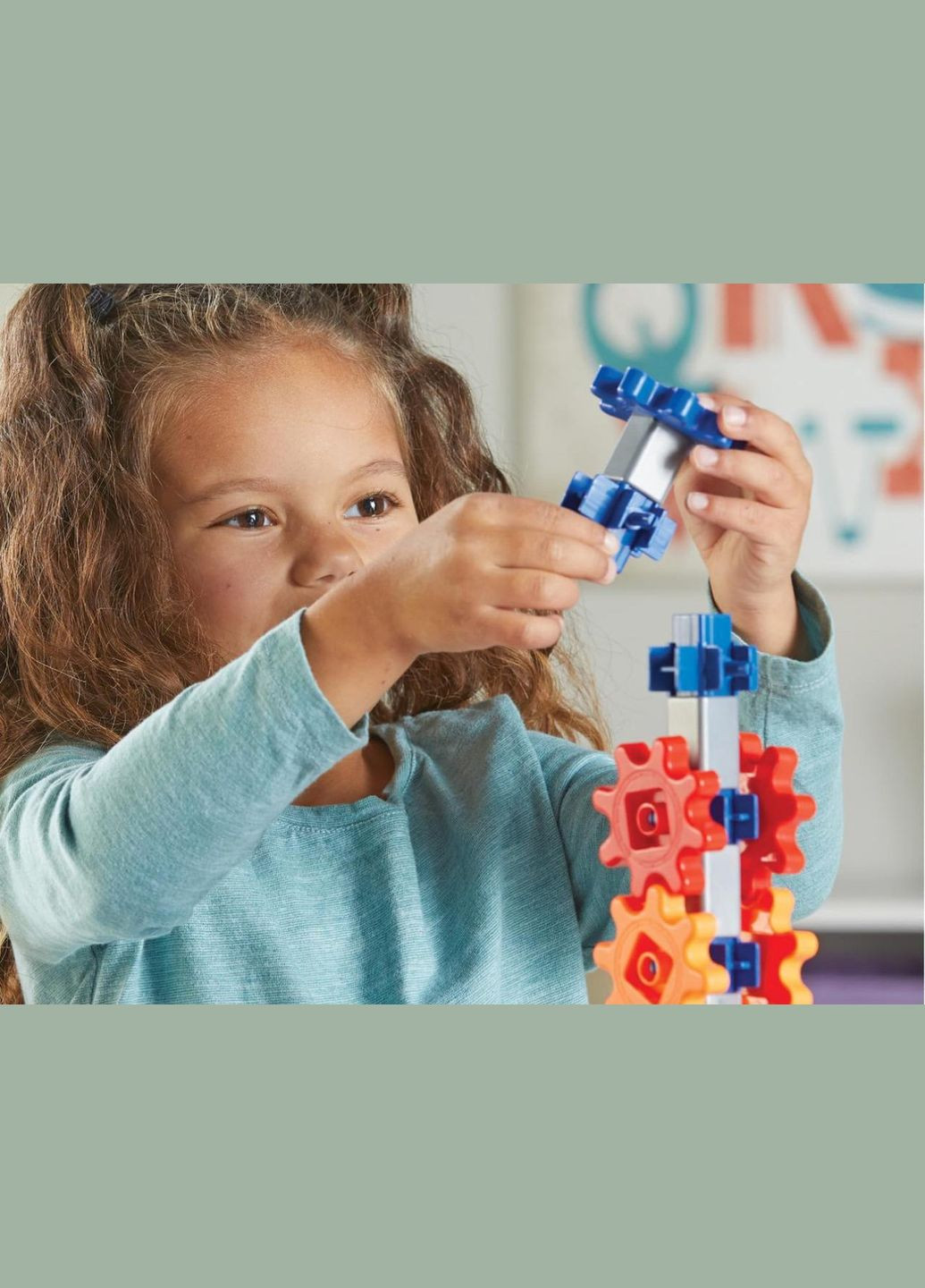 Развивающий конструктор с шестернями "Машиностроители" (60 эл.) STEM Explorers Machine Makers, Gears! Learning Resources (338425982)