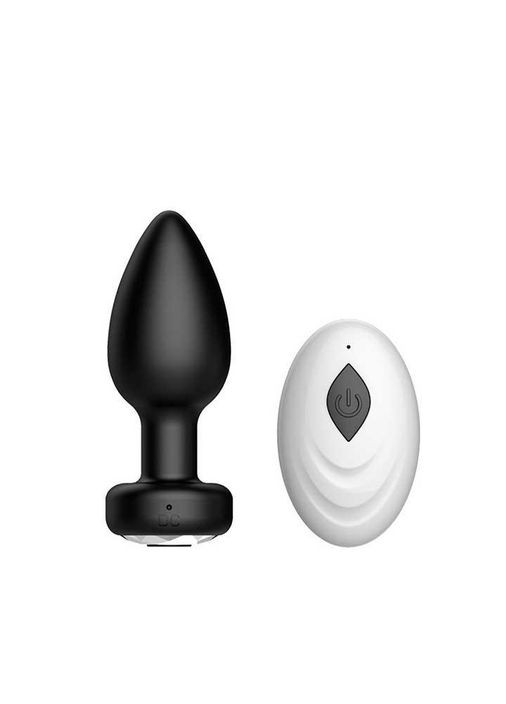 Анальная пробка Equinox USB с Д/У - Черный - 9*3,5 см - Анальные игрушки Magic Motion (354826452)