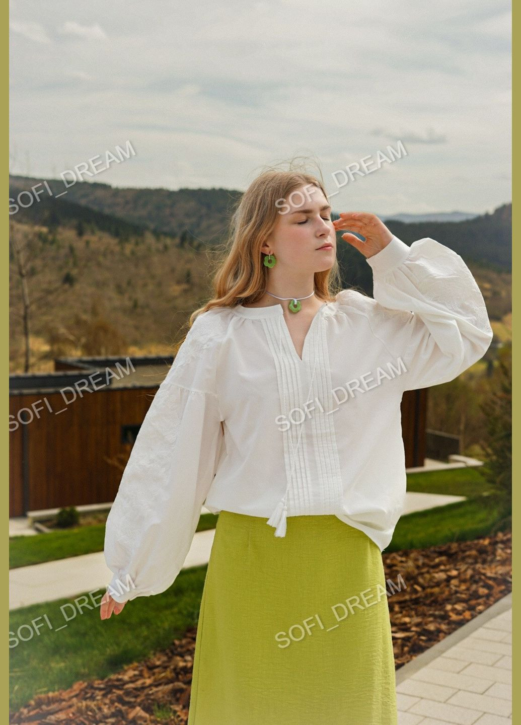 Белая вышиванка белым по белому. хлопок (329854266)