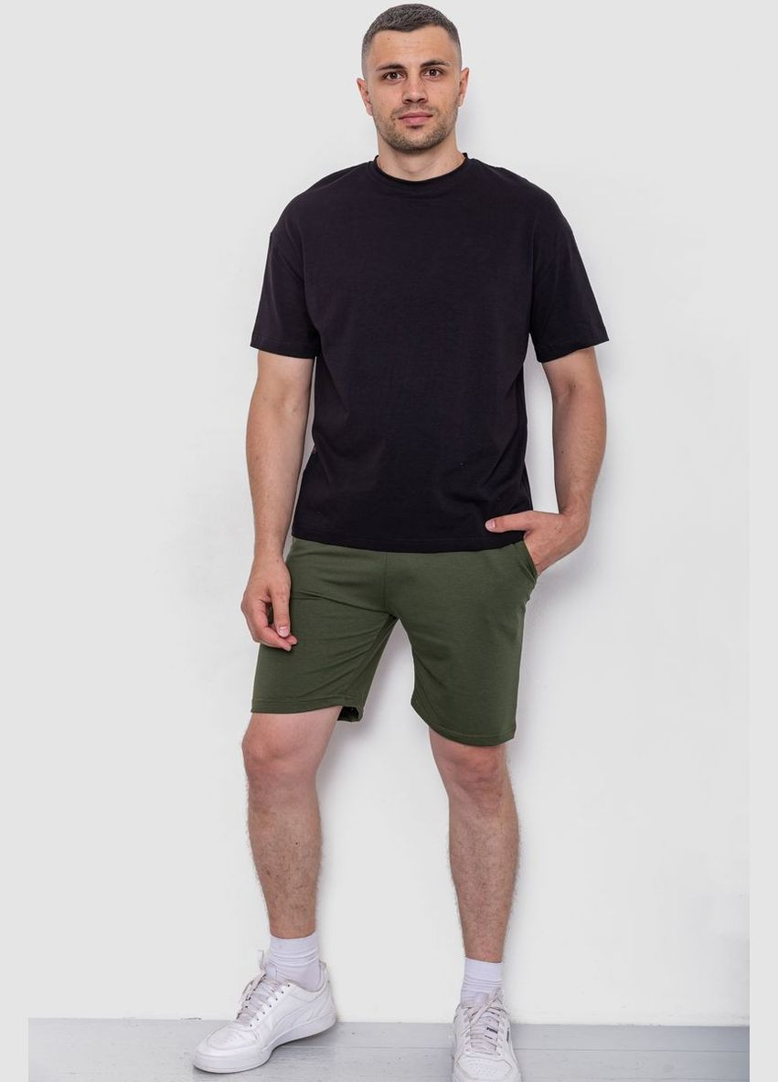 Чорна футболка чоловіча з принтом чорна oversize (sku_241r2004) з коротким рукавом No Brand