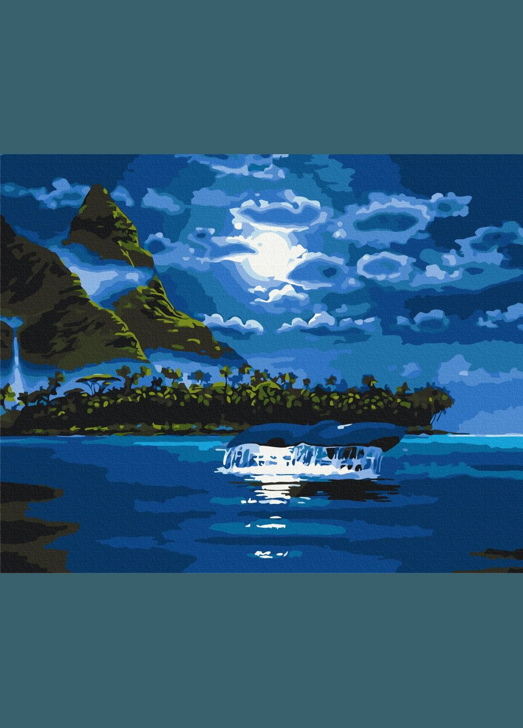 Картина за номерами Місячна ніч 40 х 50 BS33220 Brushme (348359643)