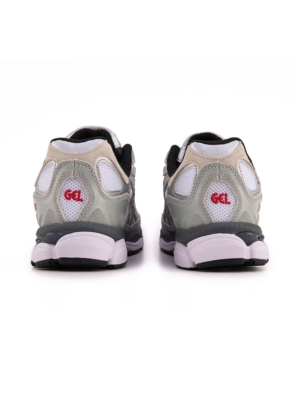 Серые демисезонные кроссовки мужские asics gel-nyc white steel grey асикс гель нюк No Brand