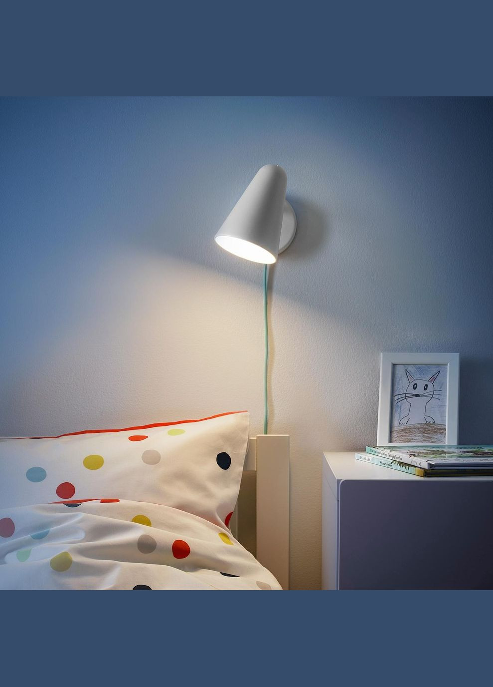 Настінний світлодіодний світильник ІКЕА FUBBLA (00381599) IKEA (278407304)