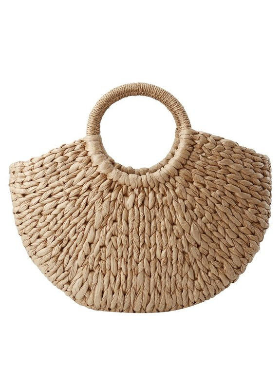 Жіноча плетена соломʼяна сумка 10544 No Brand (344446656)