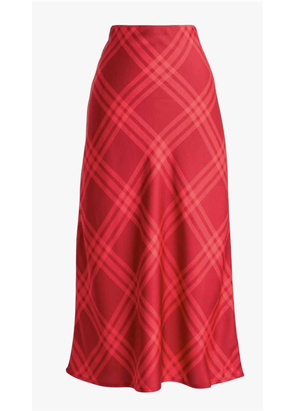 Красная в клетку юбка J.Crew