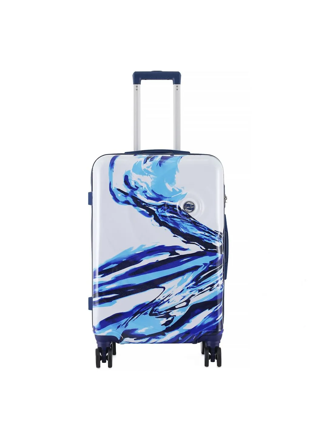 Валіза 24" (M) White/Blue Print (T5653-2) Semi Line (402634672)