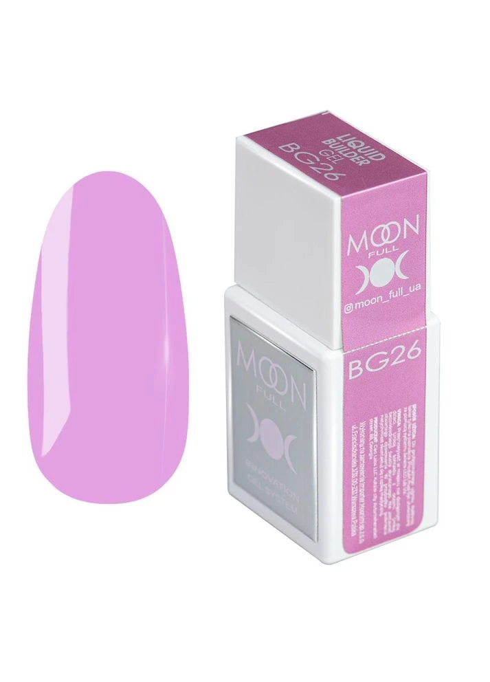 Гель для наращивания моделирующий Full Liquid Builder Gel №BG26, 15 мл Moon (376994119)