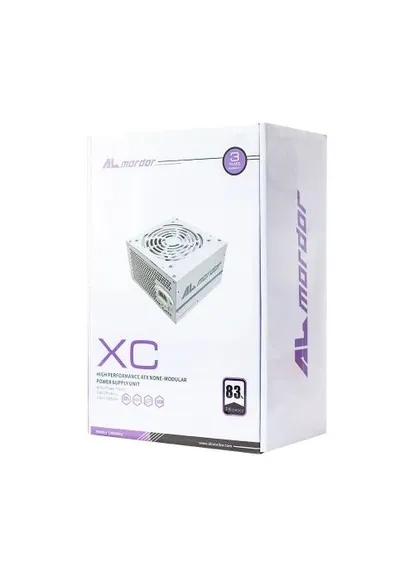 Блок питания 550 Вт, ATX, White, 83+, Active PFC, 140 мм AI cooler, 2xMolex / 3xSATA / 1x6+2-pin / 1x4+4-pin / 1x20+4-pin, Almordor (409536517)