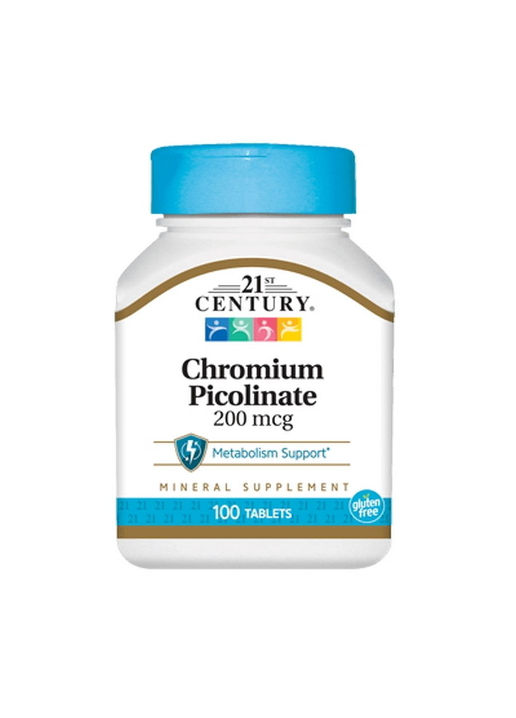 Вітаміни та мінерали Chromium Picolinate 200 mcg, 100 таблеток 21st Century (293478375)