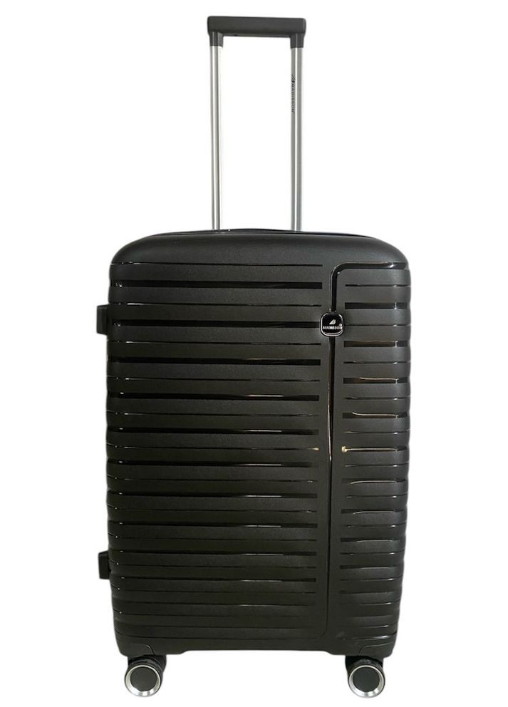 Чемодан средний Madisson 51203 полипропилен M Черный Snowball (327792591)