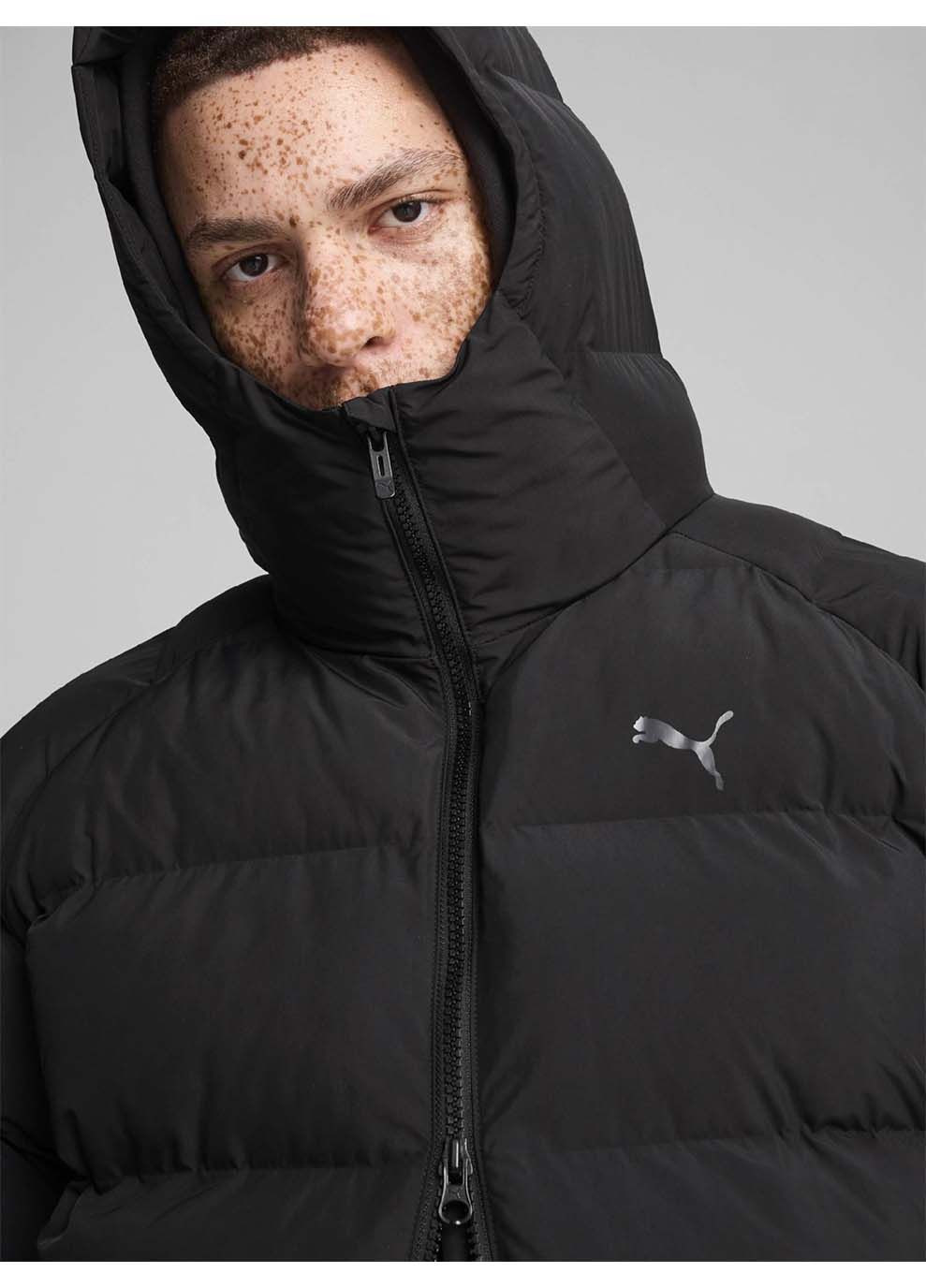 Чорна демісезонна чоловіча куртка mono parka чорний Puma