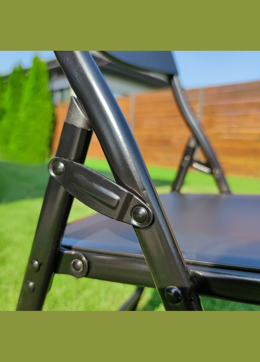 Складаний стілець 46x42,5x86см SW-00001611 Чорний Sticker Wall (297915299)