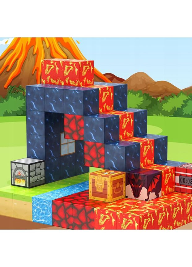 Магнітний конструктор Minecraft Maple Forest Adventure Майнкрафт Пригоди в кленовому лісі 300 деталей No Brand (358936253)