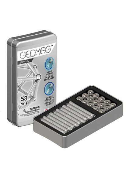 Магнітні конструктори Pocket PRO-L | Кишеньковий магнітний конструктор 53 деталі 040GM GEOMAG (301790286)