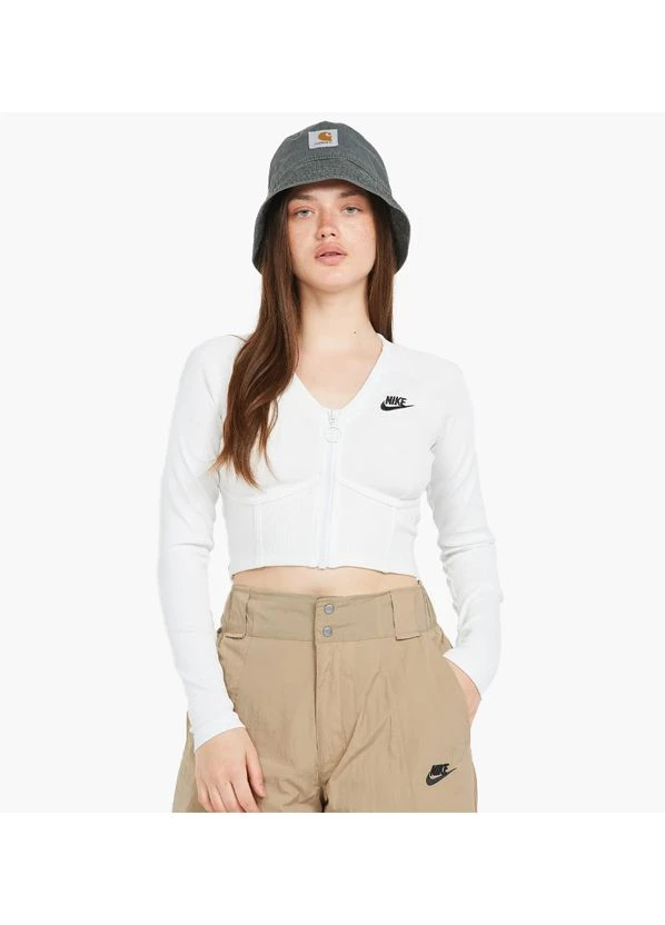 Кофта Nsw Ls Top Rib Sw White FJ5220-121 Nike (398058761)