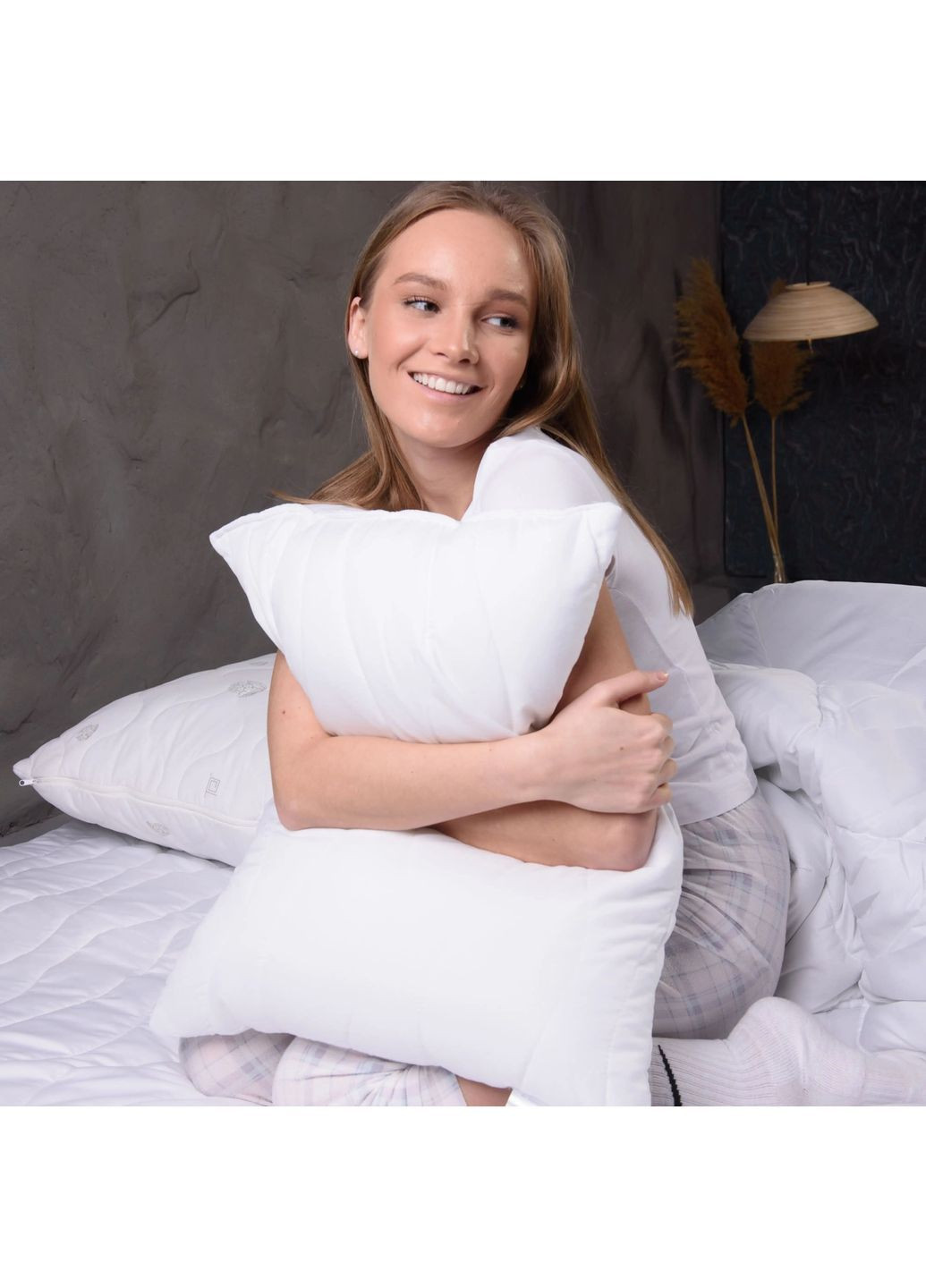 Подушка 70*70 см з дихаючим ефектом гіпоалергенна Біла (231107070) ТЕП (365851623)