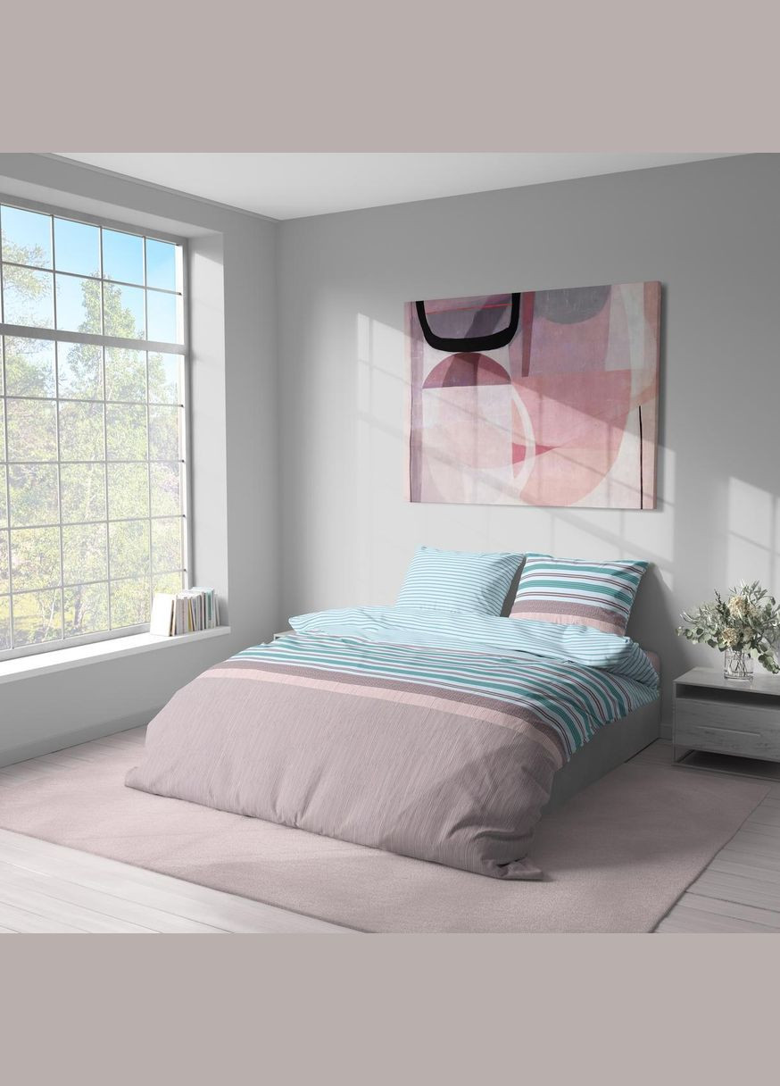 Постільна білизна " ", Поплін, Рожево-блакитний, Напівторопальний,L-2041 Lelit (308071786)