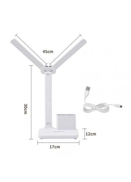 Акумуляторна настільна LED лампа SN-39 з органайзером, 4000mAh, White VHG (338221073)