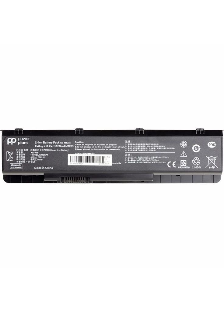 Акумулятор до ноутбука ASUS A32-N55 (A32-N55) 10.8V 5200mAh (NB431106) PowerPlant (390410395)