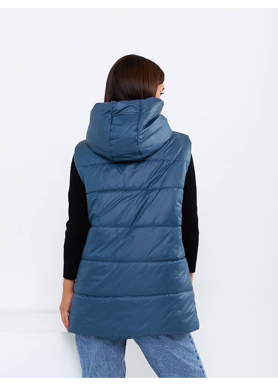 🤍 Стильна жіноча жилетка з капюшоном і декоративною блискавкою — ЗАМІРИ В ОПИСІ GD/GL Модний простір (366439161)