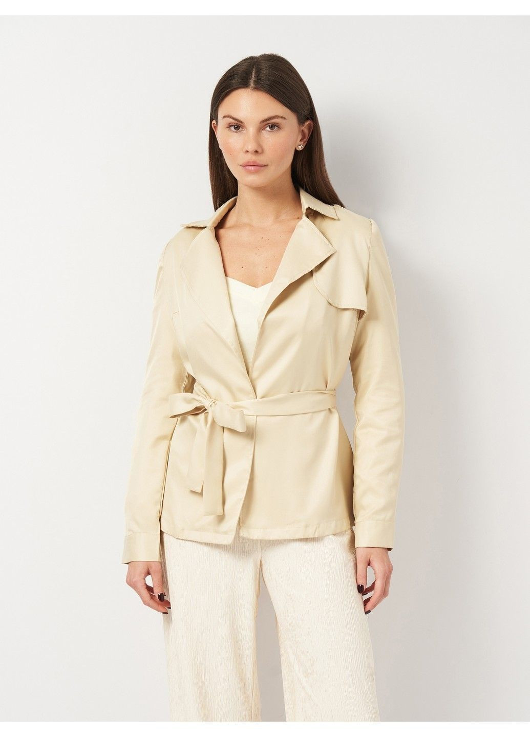 Бежевый демисезонный кардиган Boohoo