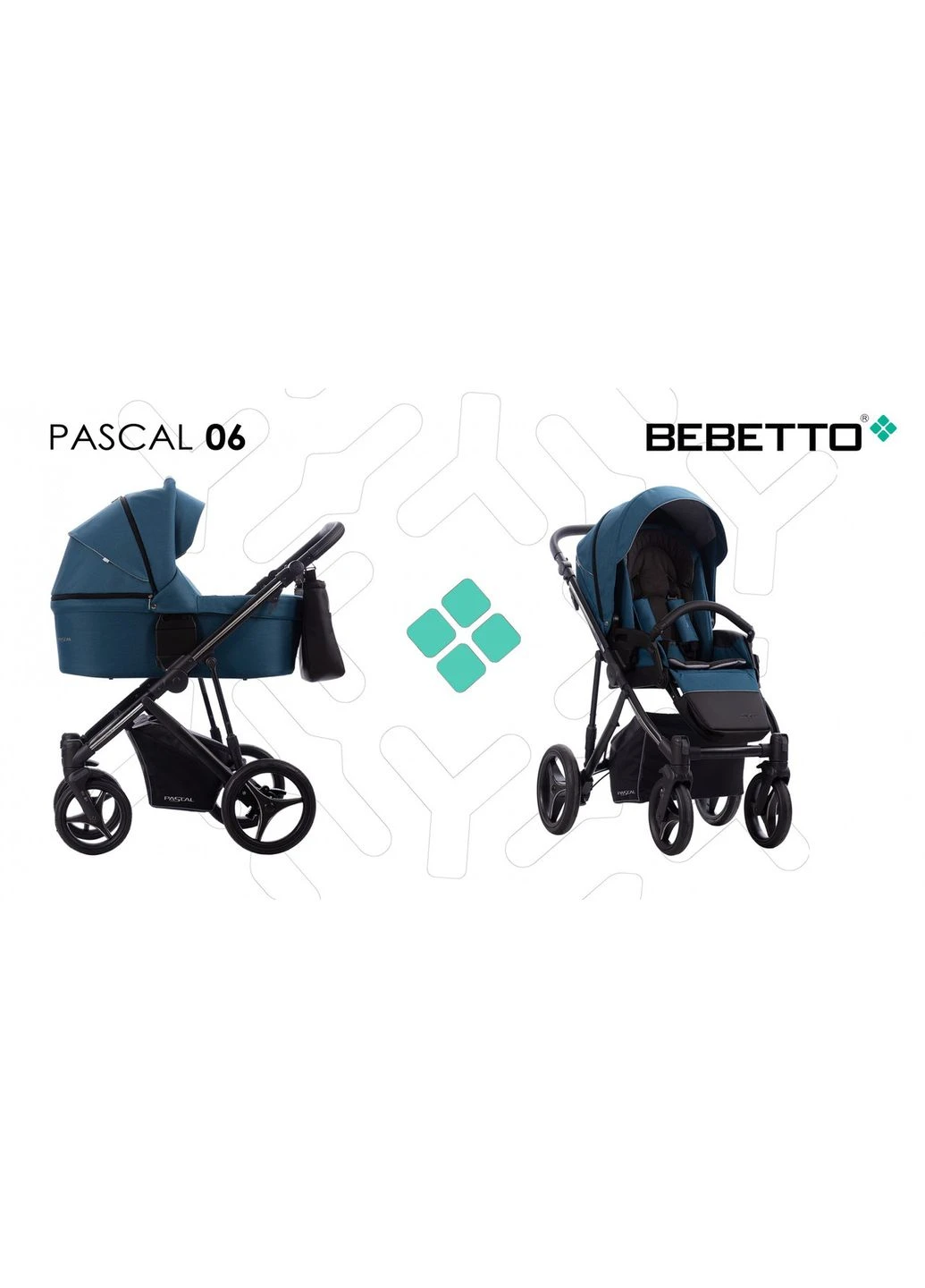 Універсальна коляска 2 в 1 Pascal 06, 503.25.21.006 Bebetto (362539804)