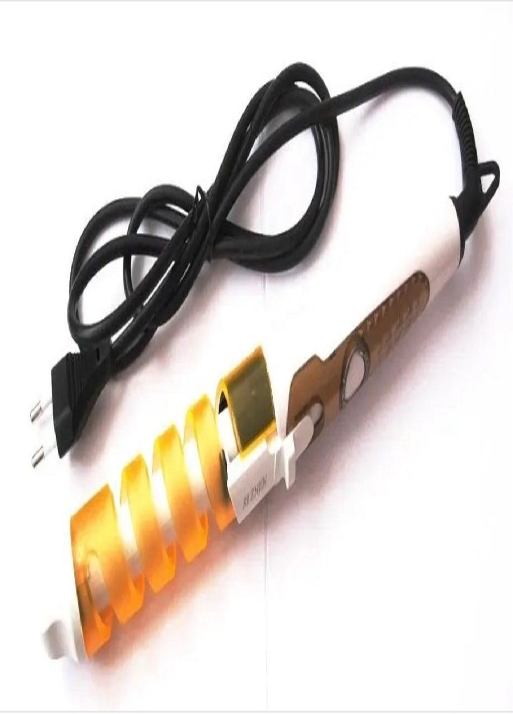 Плойка спіральна для волосся MS 4901 з кераміко-турмаліновим покриттям Помаранчевий Domotec (302311109)