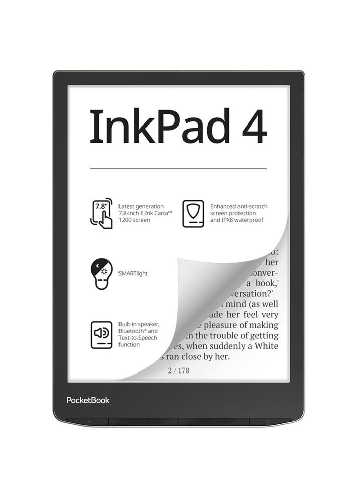 Електронна книга InkPad 4 Stardust Silver (PB743G-U-CIS) PocketBook (316190593)