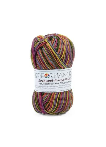Пряжа для шкарпеток Sockwool Prime Multi мультиколор № DO_061 PerForMance (370142760)