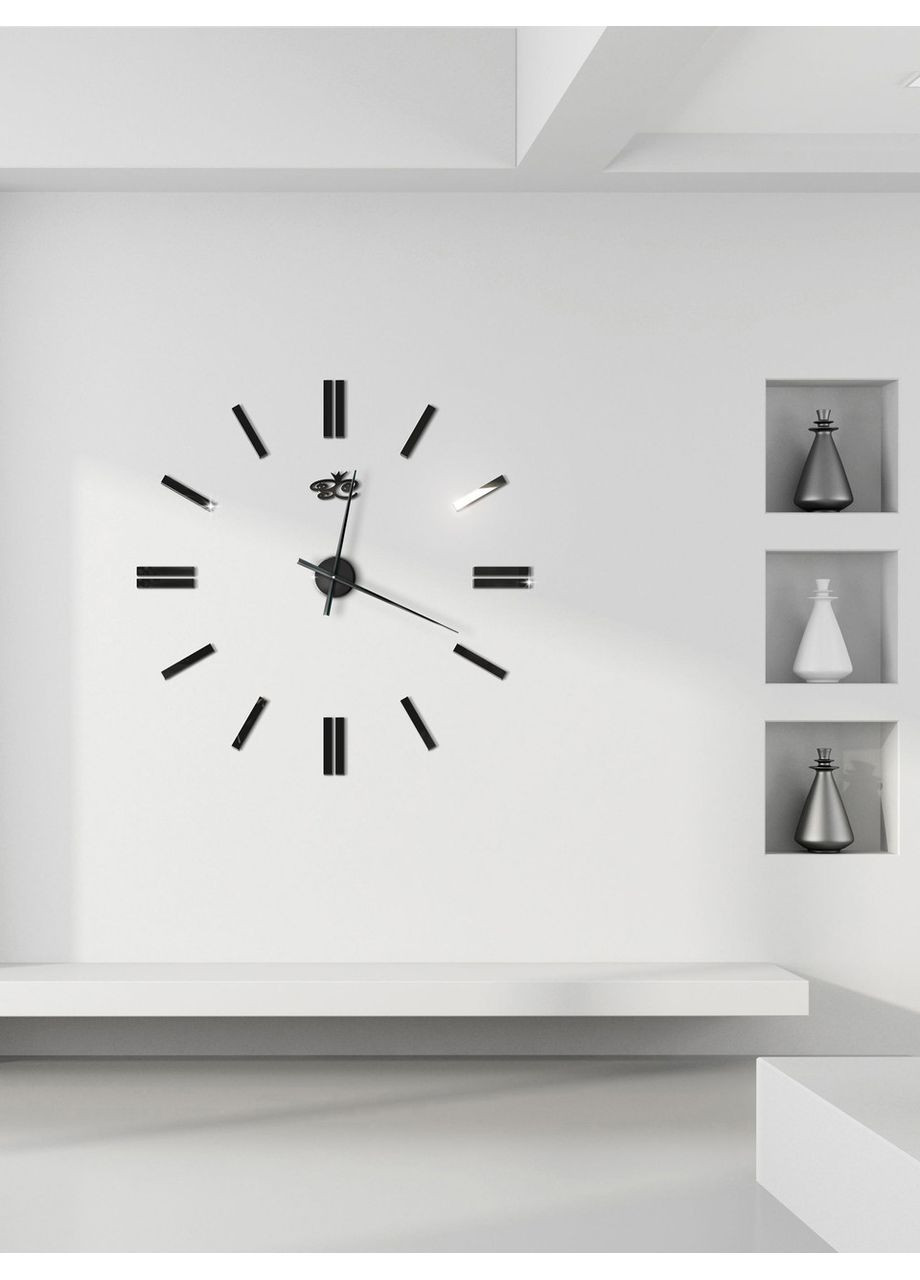 Настінні безкаркасні 3D наклейка акрилові глянцеві 100 см Ера Чорний Ваша Світлість (366334494)