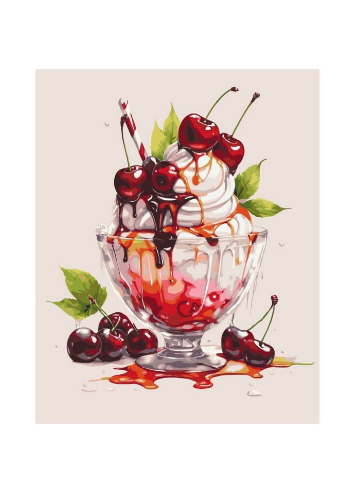 Картина по номерам "Вишневое мороженое" 12038 AC Art Craft (364133208)