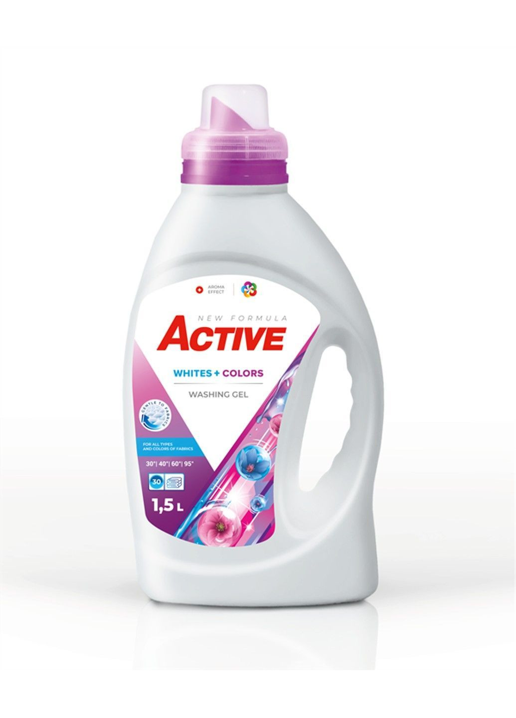 Гель для прання Whites + Colors для білих та кольорових речей 1,5 л Active (371685752)