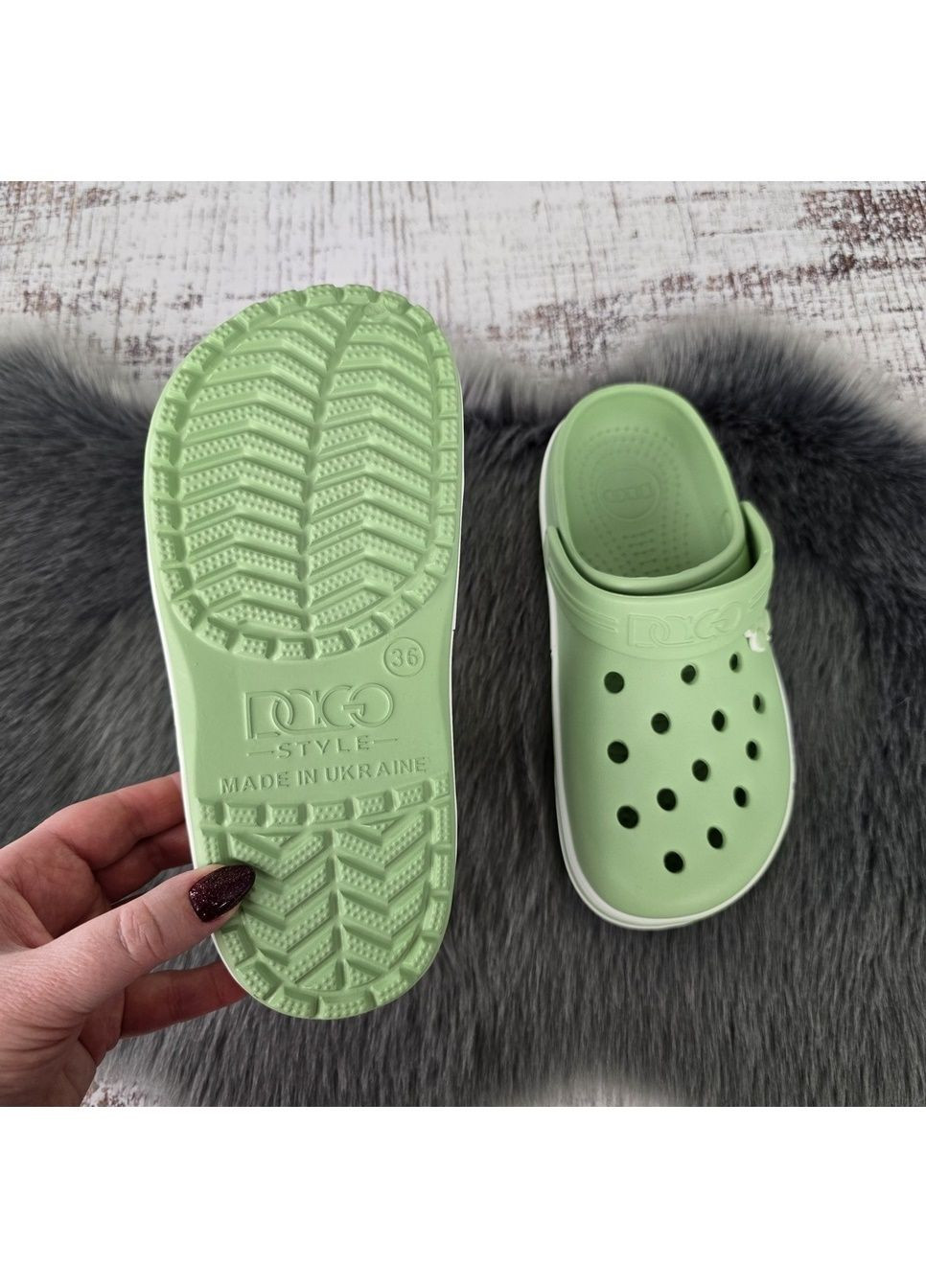 Кроксы женские на платформе Dago (322236569)