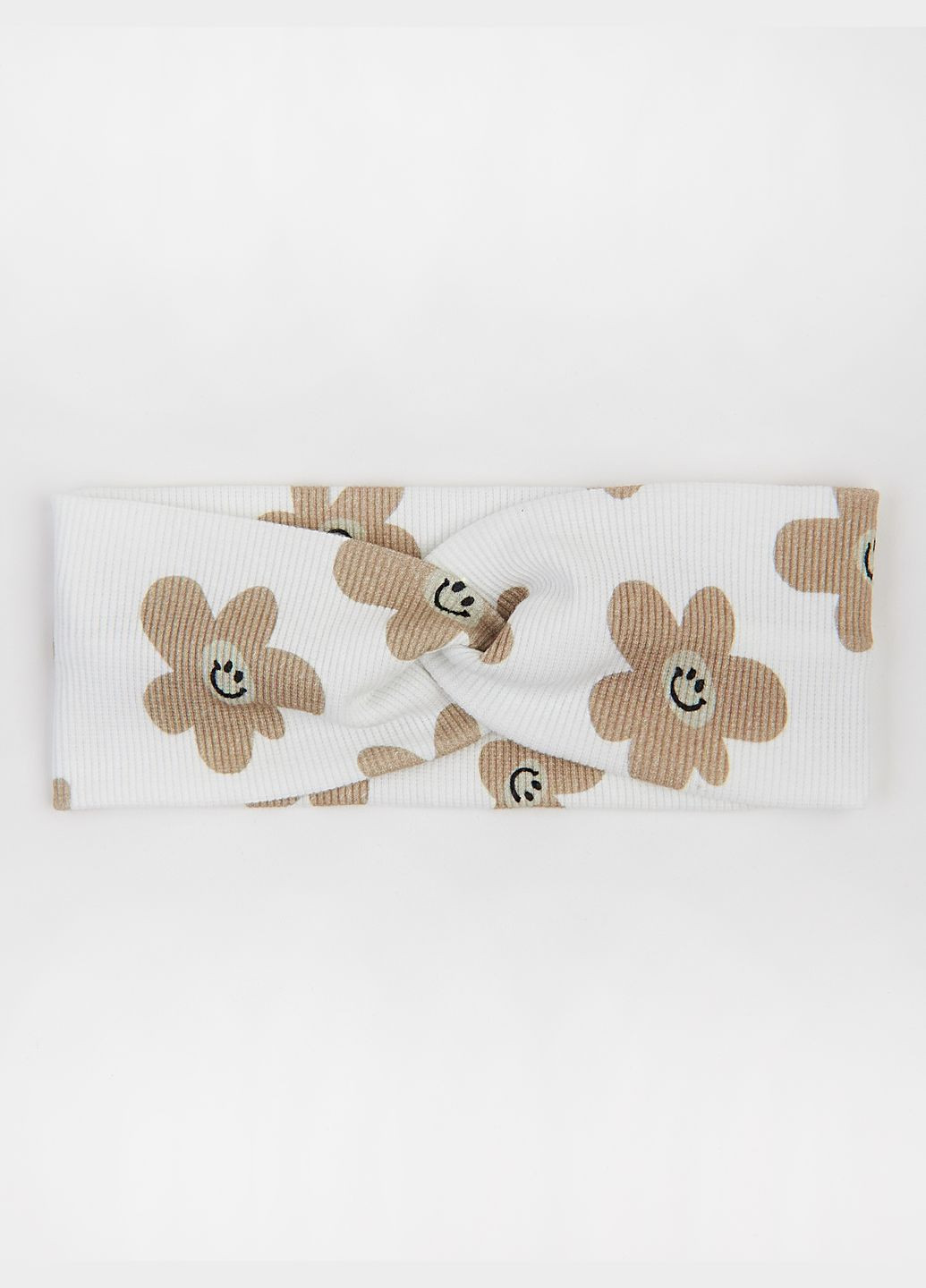 Повязка для девочки "Бежевые ромашки" KRAKO (324407575)
