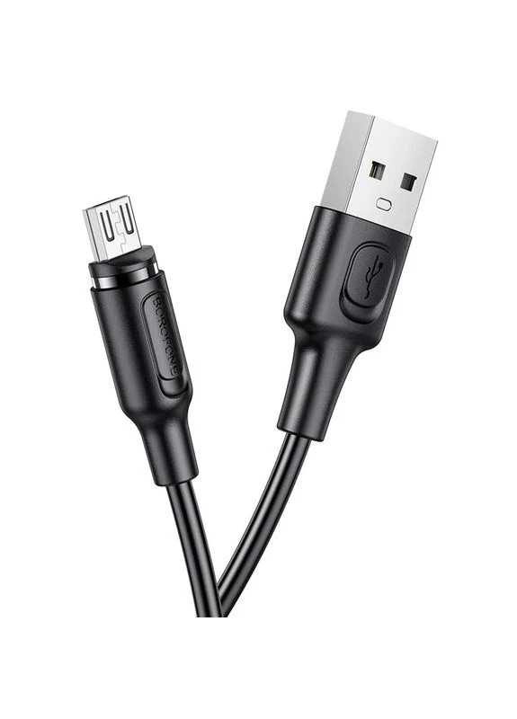 Кабель BX41 USB to Micro 2.4A, 1м, PVC, PVC конектори, магнітний, (6931474738455) Borofone BX41 Amiable magnetic (402007856)