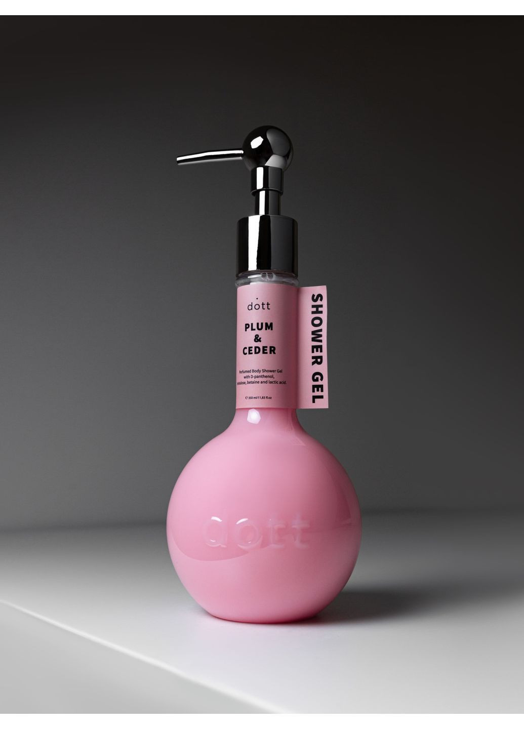 Парфумований гель для душу Plum & Cedar з Д-пантенолом трегалозою бетаїном та молочною кислотою 350 мл (607) dott очищення, зволоження (362975753)
